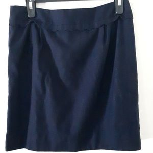 J.Crew mini skirt, navy blue,size 8.